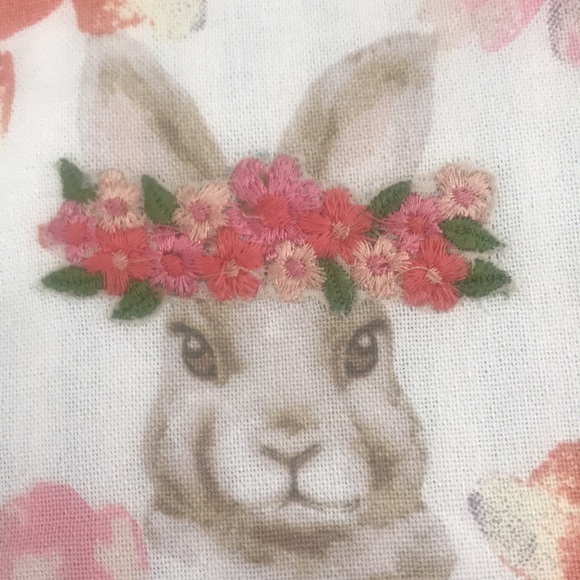 New! Farmhouse cottage Boho Easter Spring Bunny kitchen towels NWOT - Picture 5 of 15